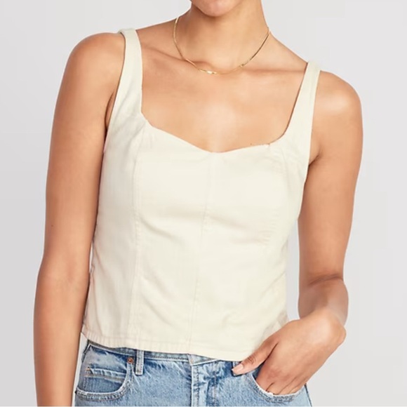 NWT Old Navy Fitted Corset Cami Top Women’s XS - Picture 1 of 7